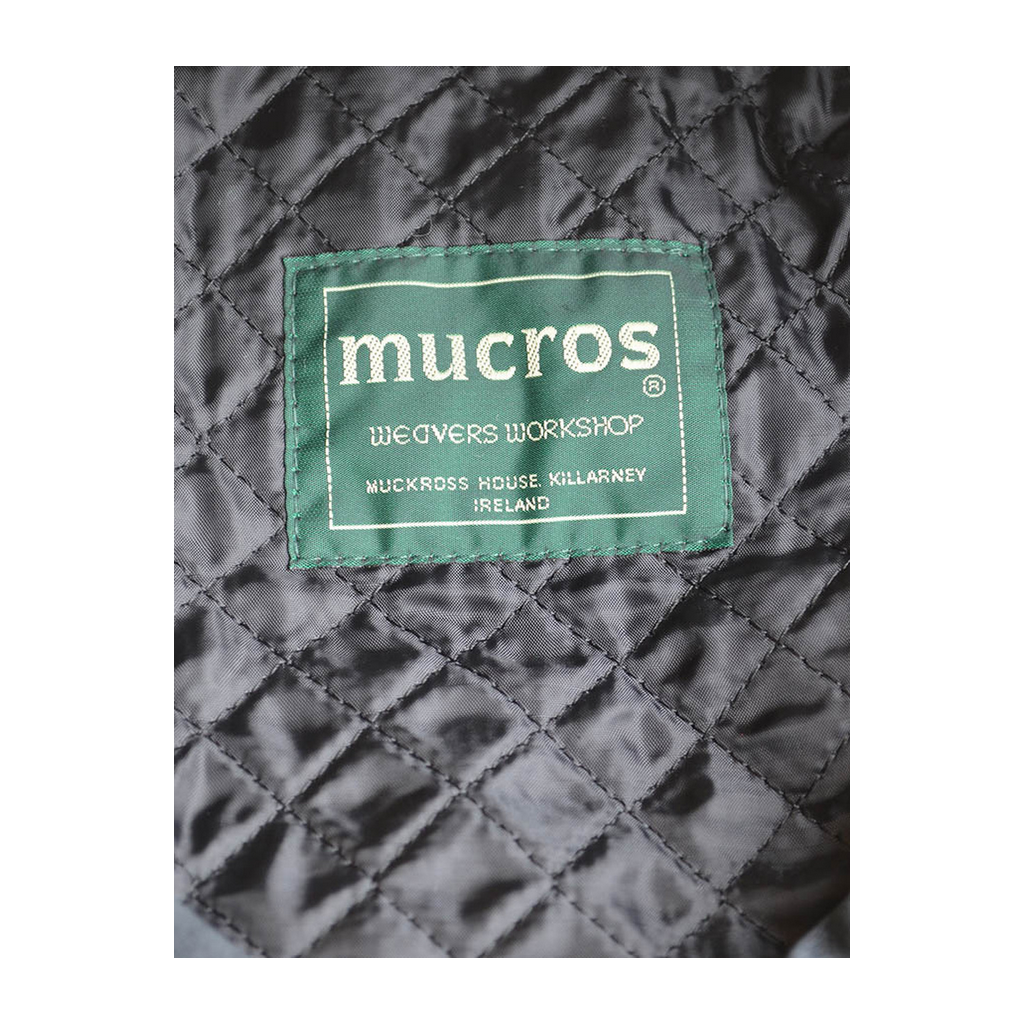 Mucros Weavers Kerry Tweed Flat Cap Grey with Tan - Irish Paddy Caps